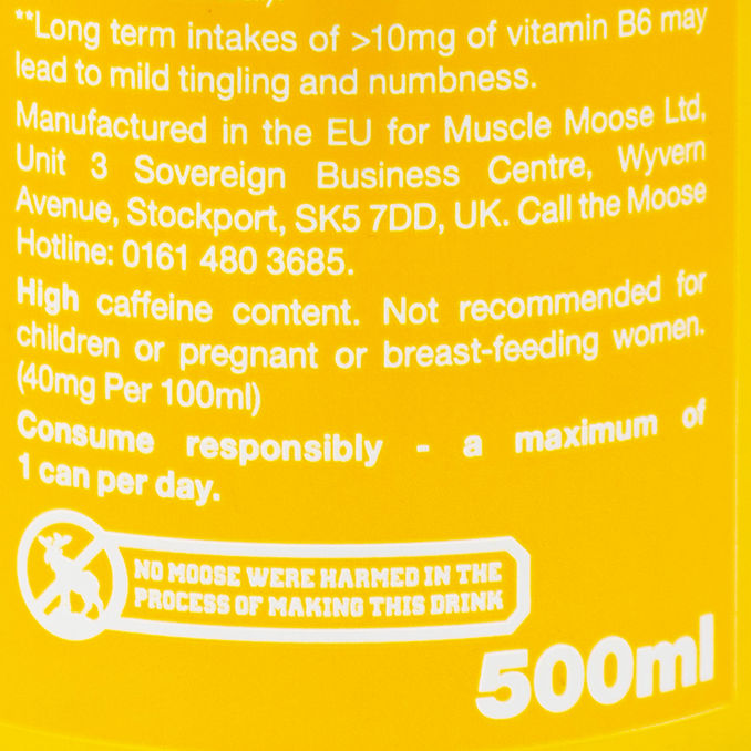 Moose Juice Extreme Energy Zero Surgar Tropical 500ml, 500ML from Moose