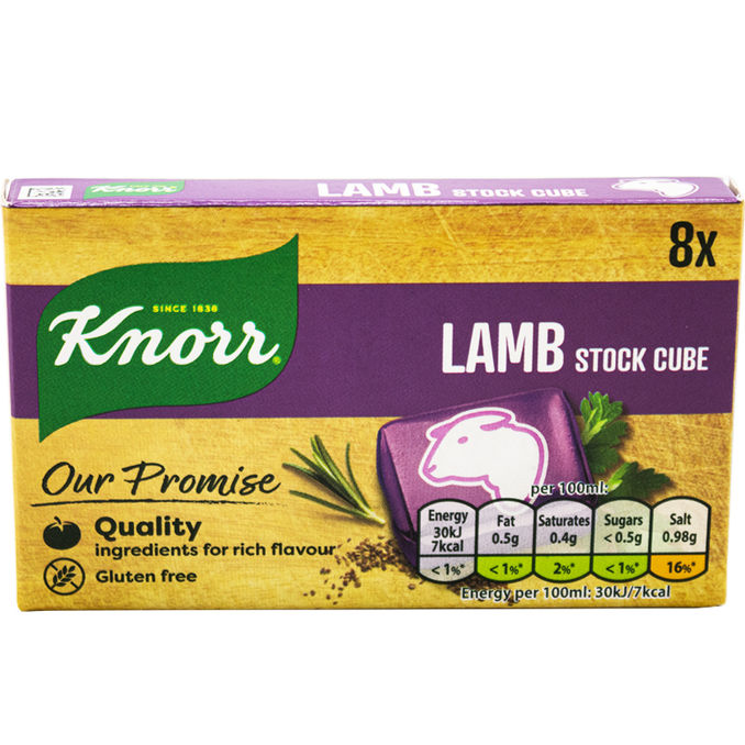 Knorr Lamb stock cubes 8's, 8PCS from Knorr Motatos