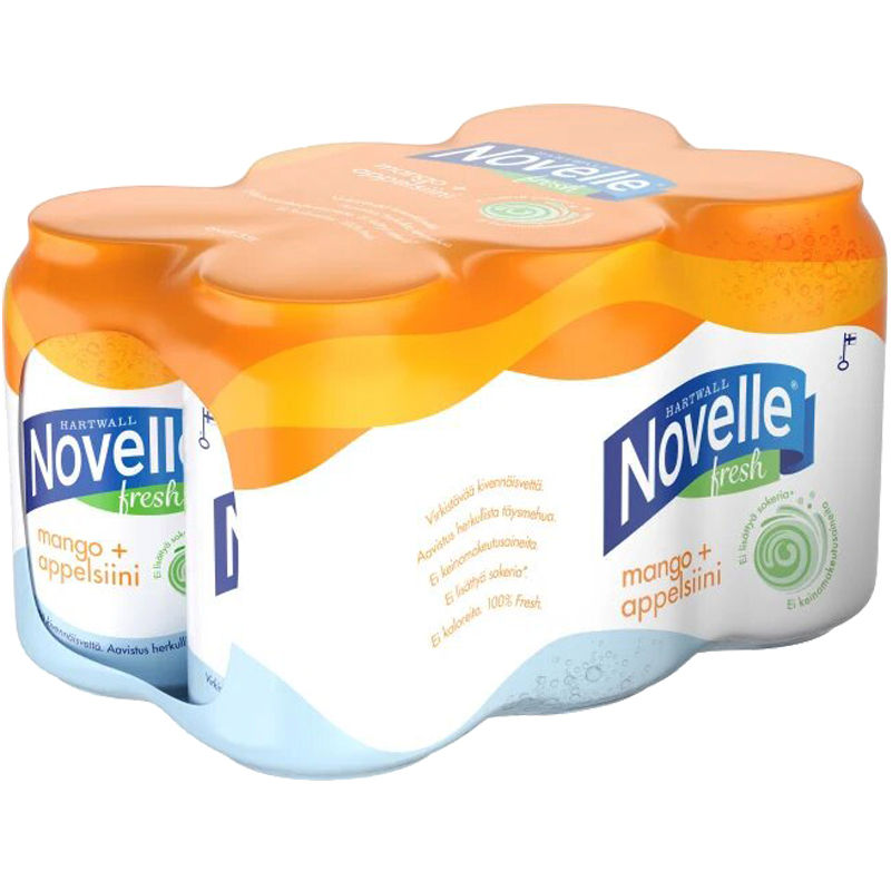 Novelle Kivennäisvesi Mango-Appelsiini 6-pack
