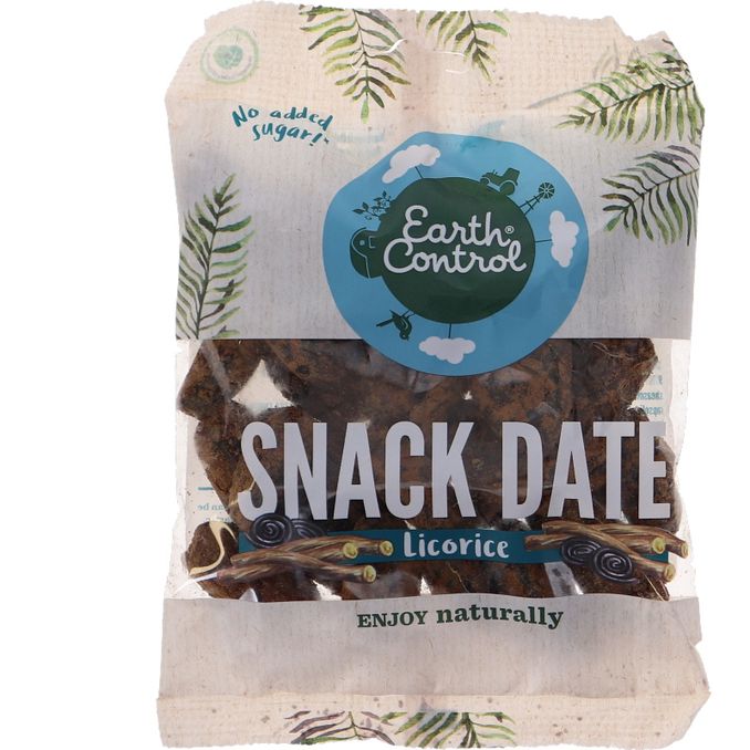 Earth Control Snack-taatelit Lakritsi