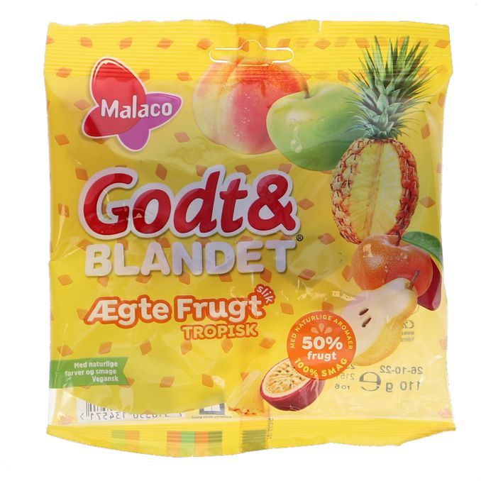 Malaco Gott & Blandat Tropisk Frukt
