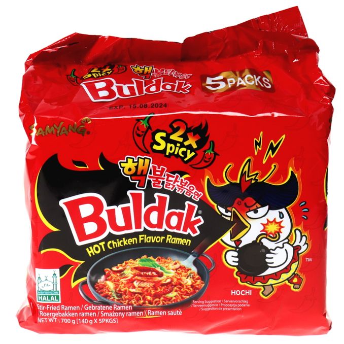 Samyang Buldak Nudlar Spicy Chicken 5-Pack | 5 x 140g
