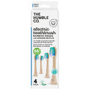 The Humble Co. Aufsätze Elektrische Zahnbürste Soft mit Reminder Bristle (Bambus), 4er Pack
