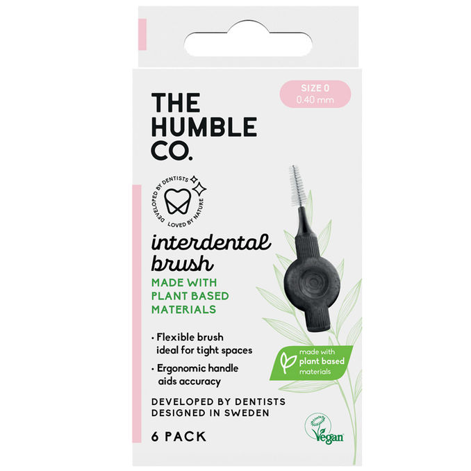The Humble Co. Interdentalbürsten Pink (0,40mm), 6er Pack