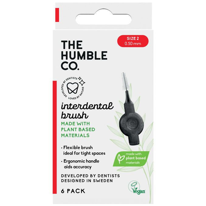 The Humble Co. Kasvipohjainen Hammasväliharja 0,5 mm