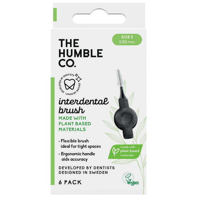 The Humble Co. Interdentalbürsten Grün (0,80mm), 6er Pack