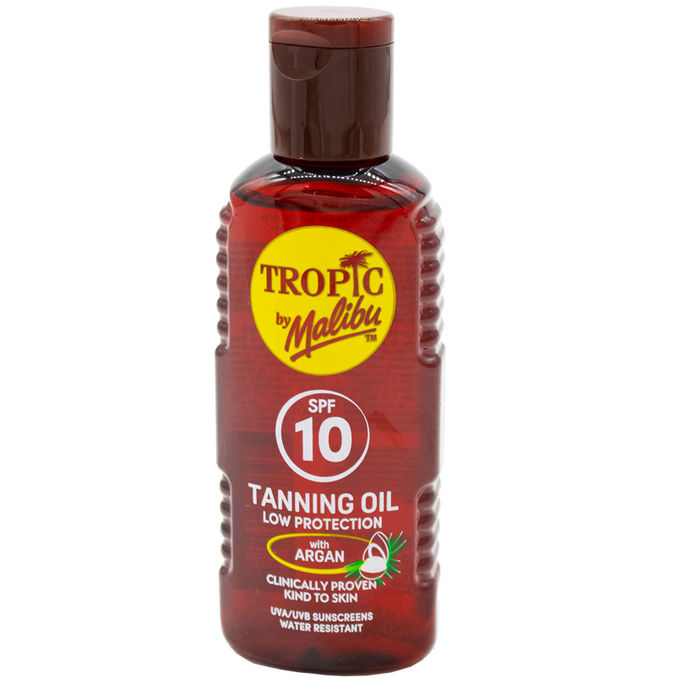 Tropic By Malibu Tanning Oil + Argan Oil SPF10 100ml, 100ML from Tropic