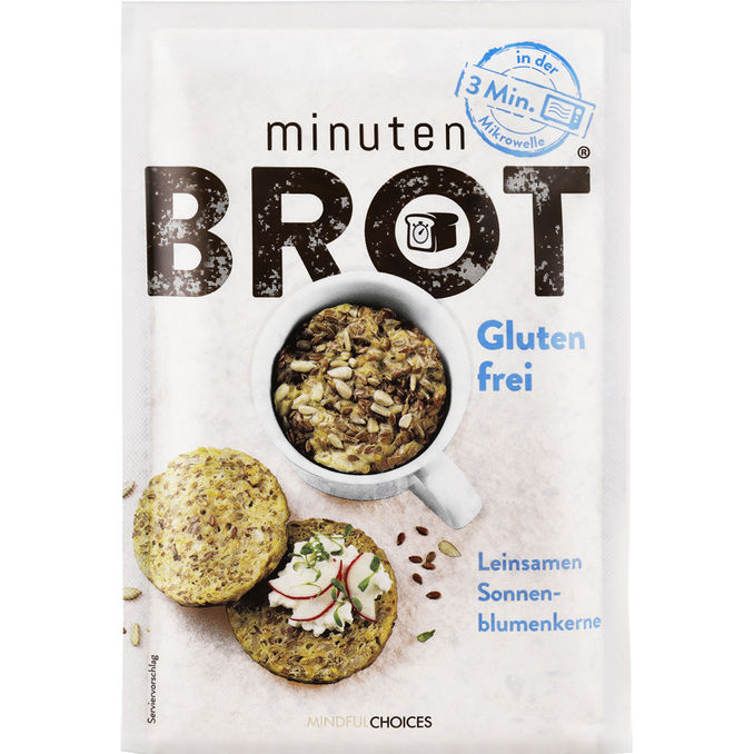 Minutenbrot Glutenfrei Tüte