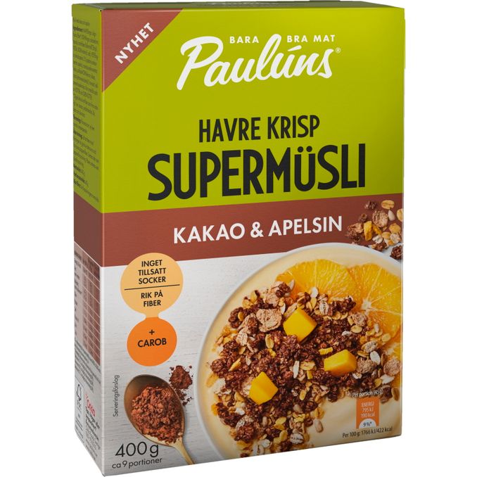 Paulúns Supermüsli Kakao & Appelsin