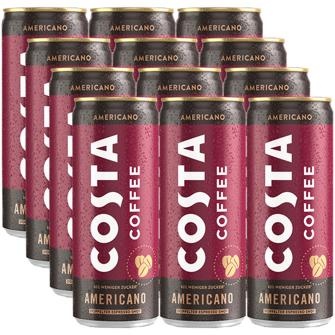 Costa Coffee Americano, 12er Pack (EINWEG) zzgl. Pfand