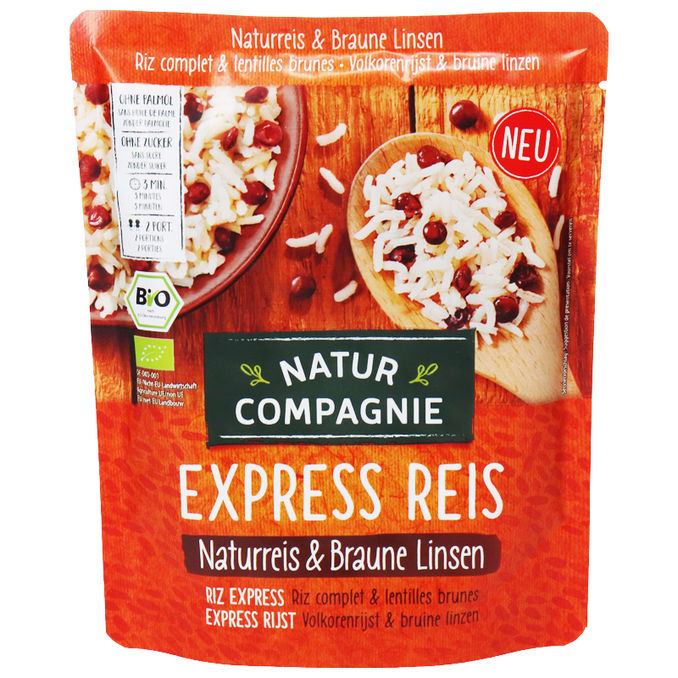 Natur Compagnie BIO Express Naturreis & Braune Linsen