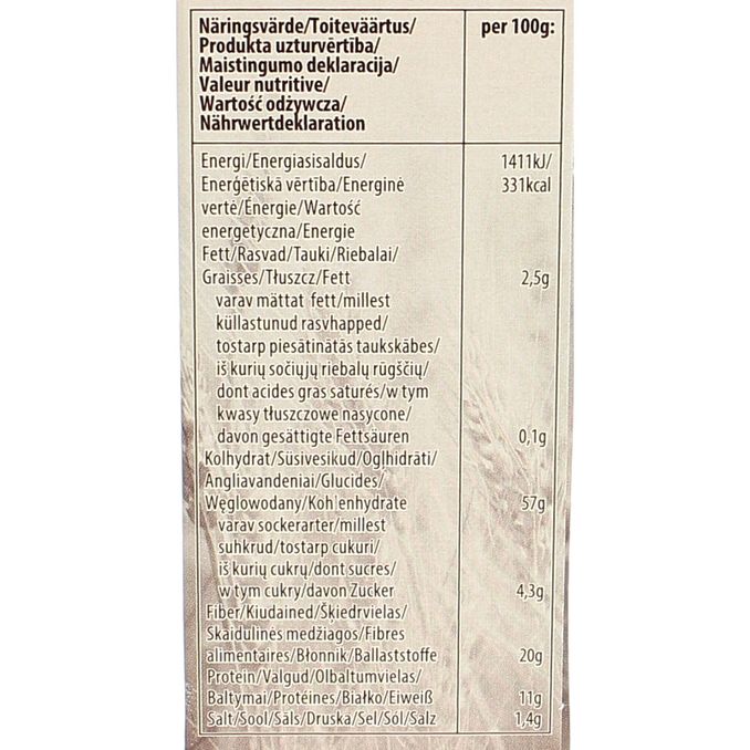 Fazer Kex Mörkt Knäcke Råg