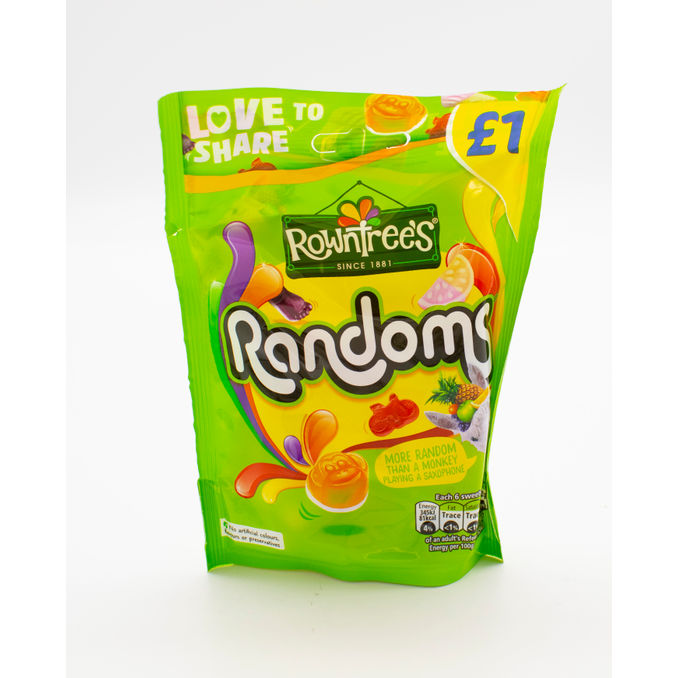 Rowntree's Randoms Sweets 120g, 120G from Rowntrees Motatos