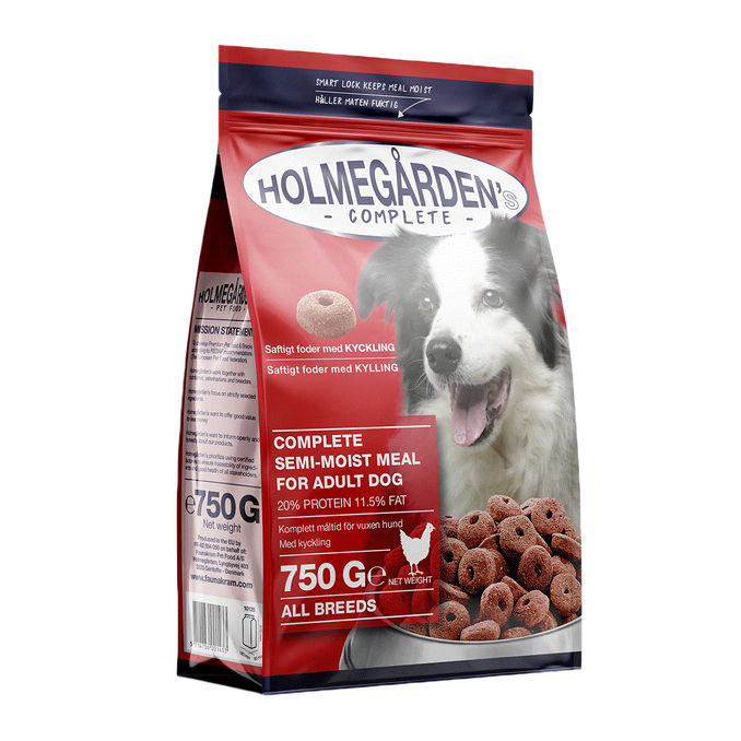 Holmegården Puolikostea Koiranruoka Kana