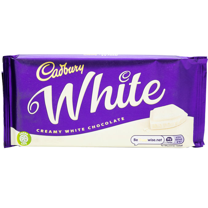 Cadbury White Chocolate Bar 180g