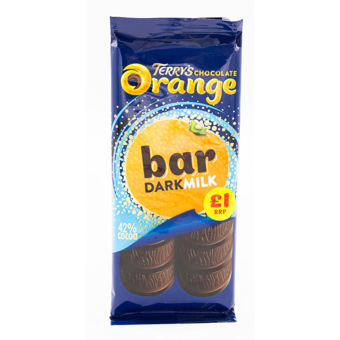 Terry's Chocolate Orange Dark Milk Bar 85g, 85G from Terrys Motatos