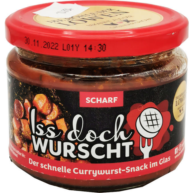 Iss doch Wurscht Currywurst-Snack Scharf