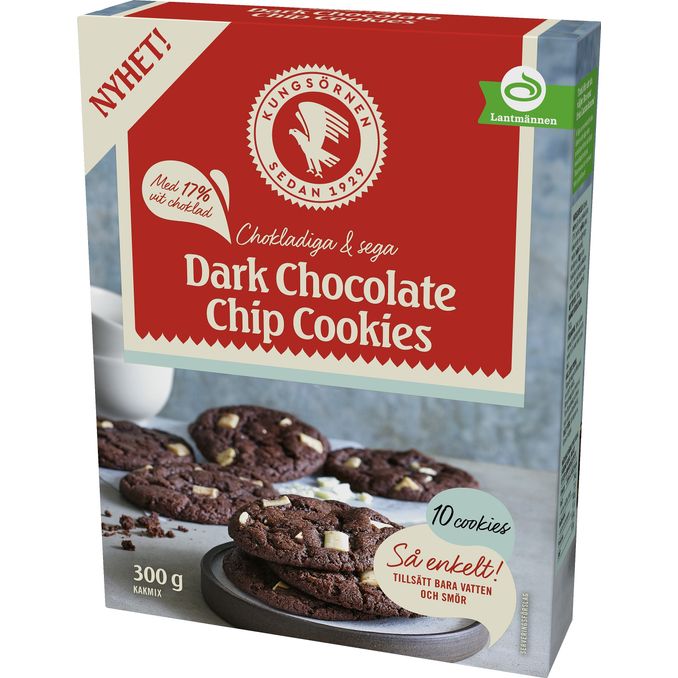 Läs mer om Kungsörnen Dark Choclate Chip Cookies