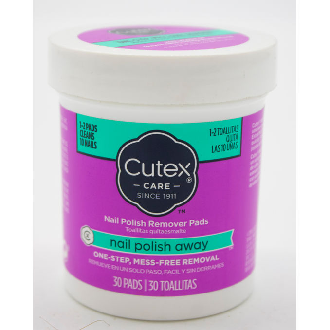 Cutex Nail Polish Remover Pads 30pcs, 30PCS from Cutex Motatos