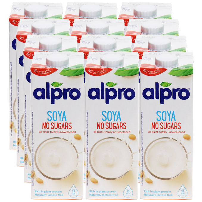 Alpro Sojadrink ungesüßt, 12er Pack