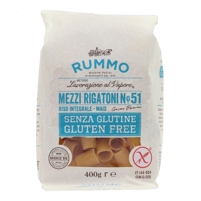 Gluteeniton Mezzi Rigatoni, 400 g, Rummo | Matsmart