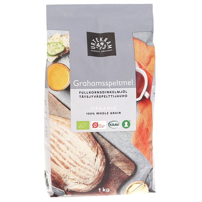 Urtekram Täysjyväspelttijauho Luomu