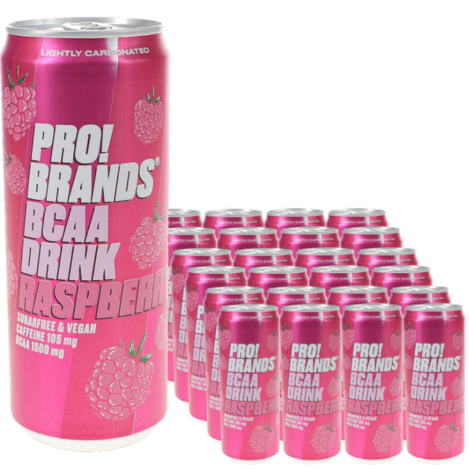 ProBrands Funktionsdryck Hallon BCAA 24-pack