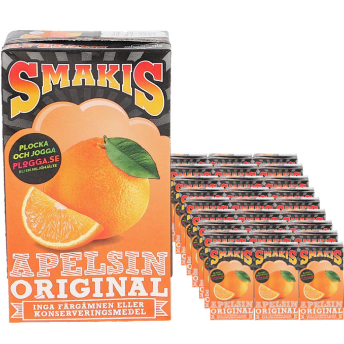 Smakis Apelsin 27-Pack, 27 x 25cl från Smakis | Matsmart
