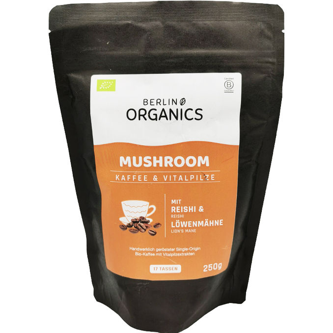 Berlin Organics BIO Vitalpilzkaffee Reishi & Löwenmähne