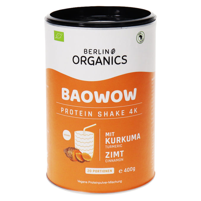 Berlin Organics BIO BAOWOW Protein Shake 4K Kurkuma