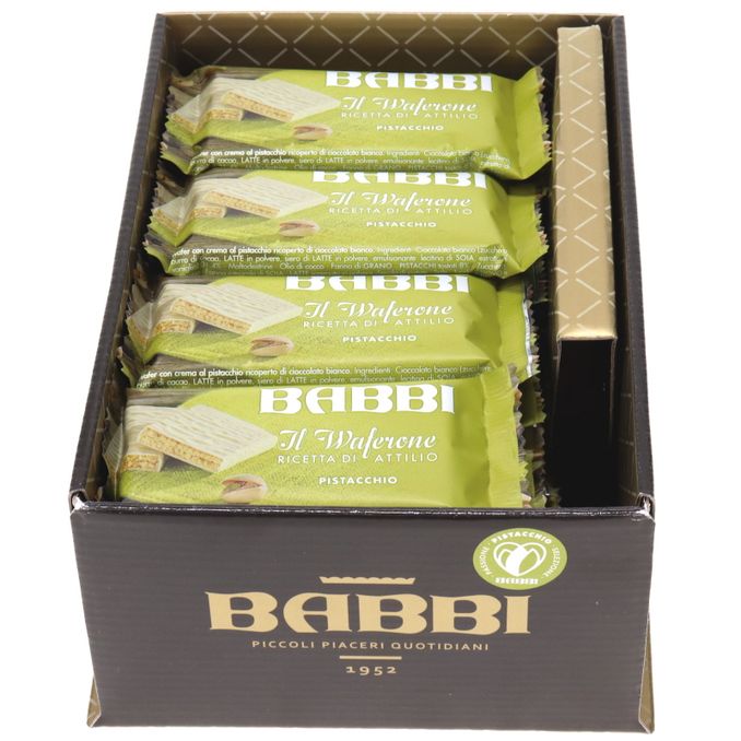 Babbi Waferone Pistaccio, 24er Pack