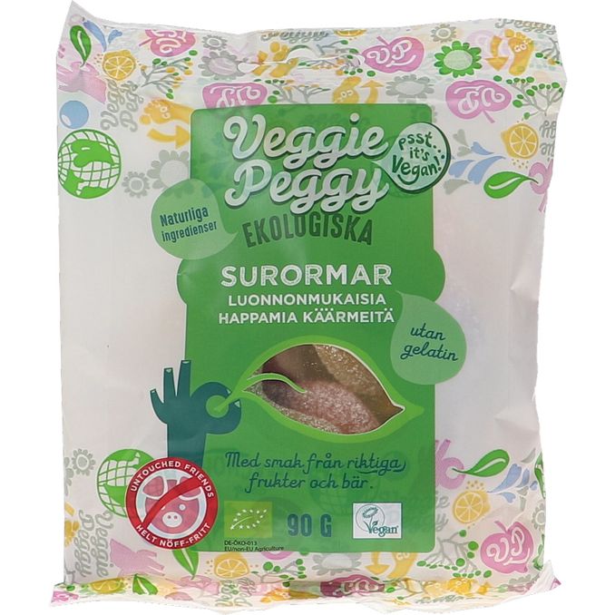 Veggie Peggy Kirpeät Käärmeet Luomu