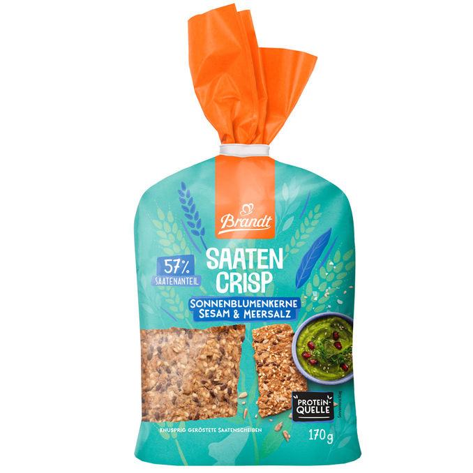 Brandt Saaten Crisp Sonnenblumenkerne, Sesam & Meersalz
