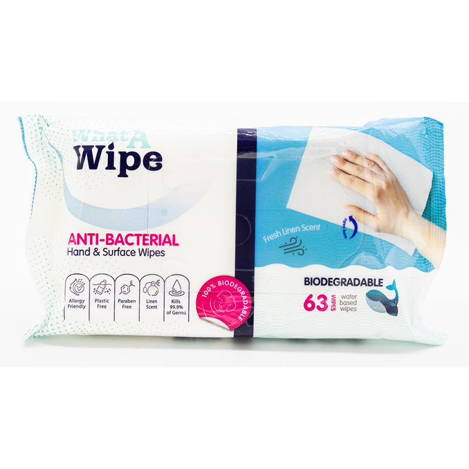 What a Wipe AntiBac 63pcs, 63pcs from What A Wipe Motatos