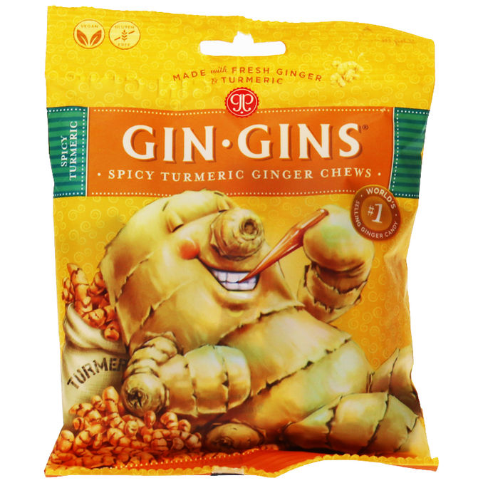 Gin Gins Kurkuma-Ingwer-Kaubonbons