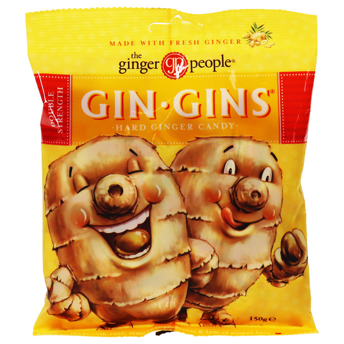 Gin Gins Harte Ingwerbonbons, doppelte Stärke (Tüte)