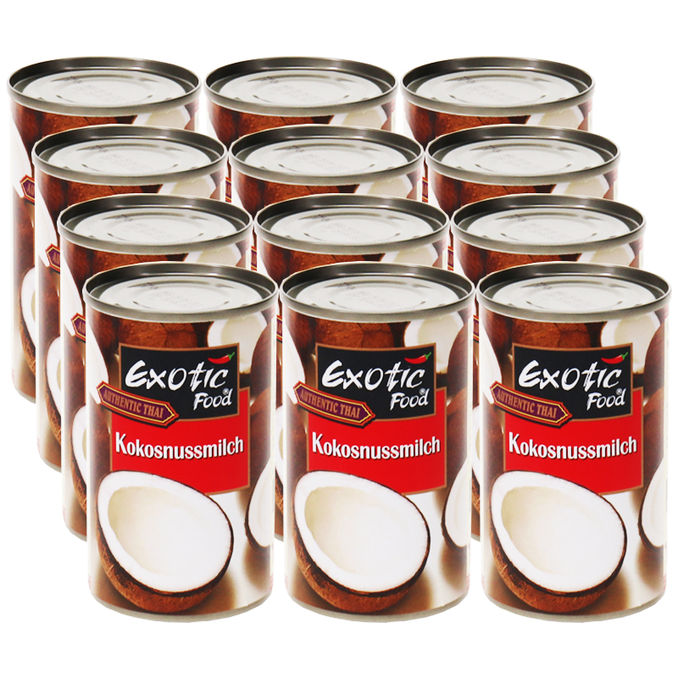 Exotic Food Kokosnussmilch, 12er Pack