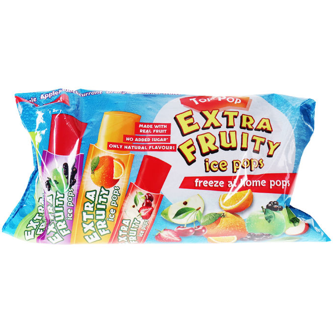 Top Pop Extra Fruity Ice Pops Wassereis, 18er Pack