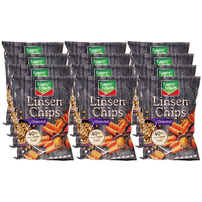 Funny Frisch Linsen Chips Oriental, 12er Pack