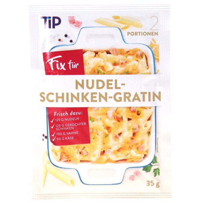 Tip Fix für Nudel-Schinken Gratin