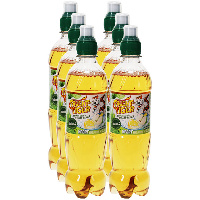 Fruchtiger FruchtTiger Sport Apfel Citrus, 6er Pack (EINWEG) zzgl. Pfand