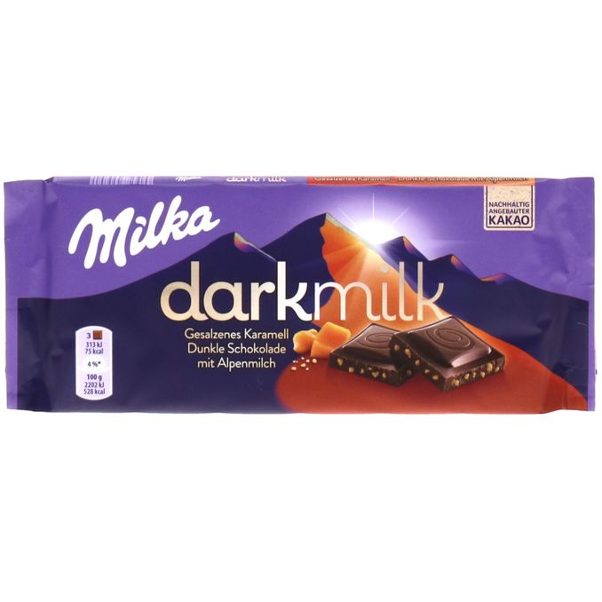 Milka darkmilk Gesalzenes Karamell