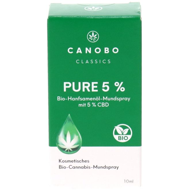 Canobo BIO Hanfsamenöl Mundspray 5% CBD