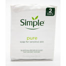 null Simple Twin Pack Soap  2x125g