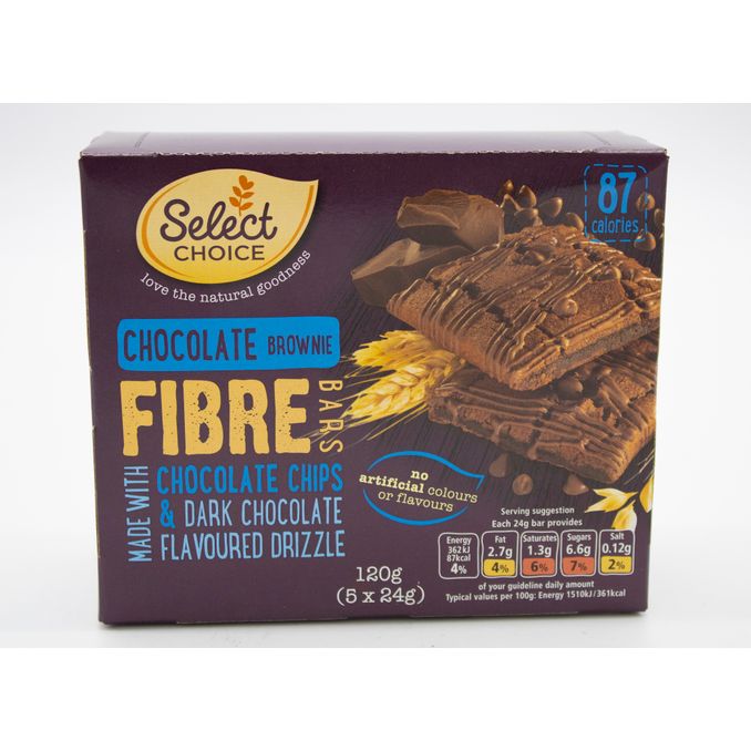 Select Choice Brownie Chocolate Fibre Bars 120g, 120g from Select
