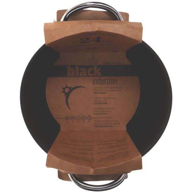 black induction Dutchoven (Induktion) 24cm