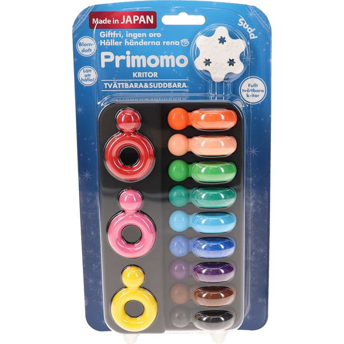 PRIMOMO Tvättbara Kritor Pärlring 12-Pack