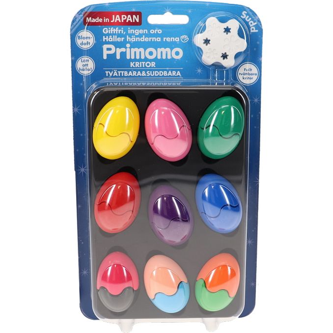 PRIMOMO Tvättbara Kritor Ägg 9-Pack