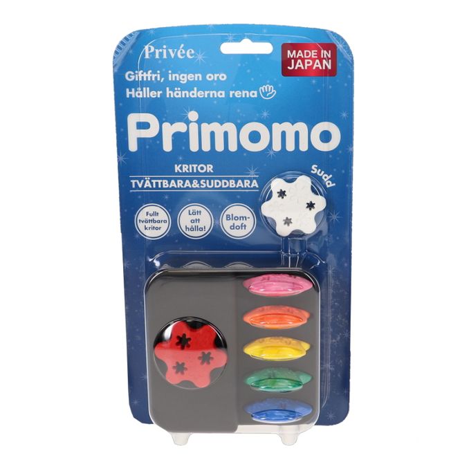 PRIMOMO Tvättbara Kritor Blomma 6-Pack