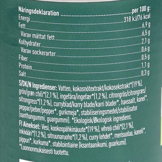 Renée Voltaire Kokosmjölk Grön Chili